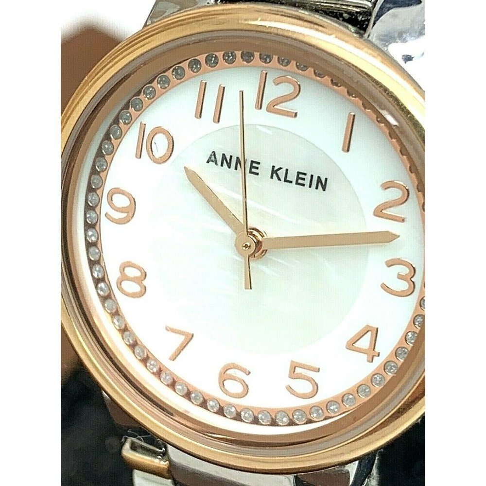 Anne Klein Women's Watch AK\3605 Quartz 28mm White Dial Two Tone Steel 28mm